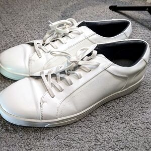 Calvin Klein Men’s ‘Bowyer’ White Lace-Up Shoes. Size- 9